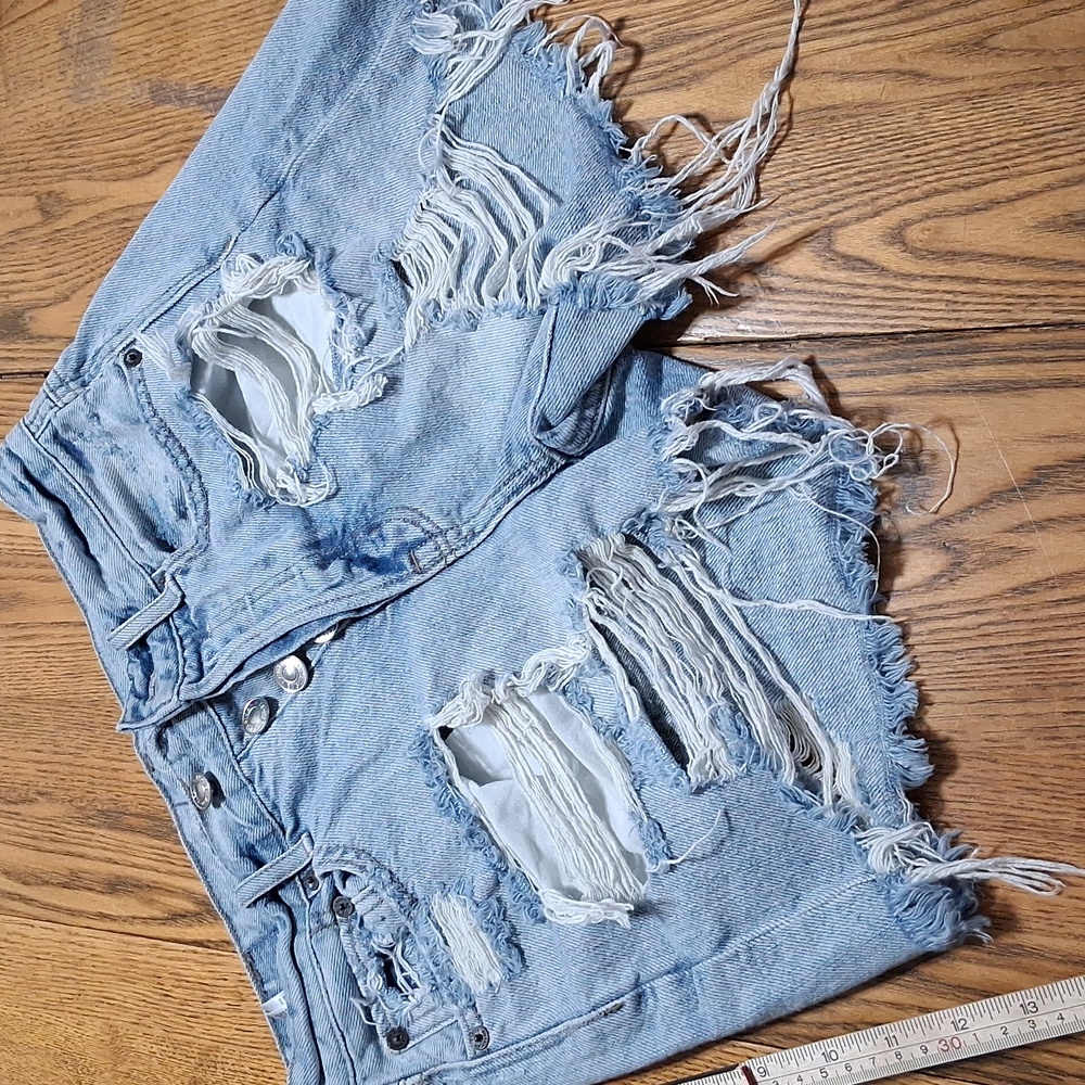 AMERICAN EAGLE JEANS SHORTS  WOMENS 00 BLUE '90s BOYFRIEND Used Denim Preowned
